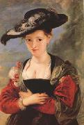 Peter Paul Rubens Portrait of Susanna Fourment ('Le Chapeau de Paille') (mk27) oil painting reproduction